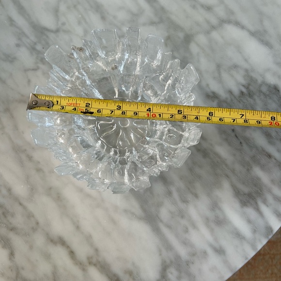 Vintage Ulpukka Ice Glass Bowl by Tauno Wirkkala Finland - Picture 7 of 7